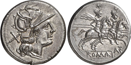 autronia roman coin denarius